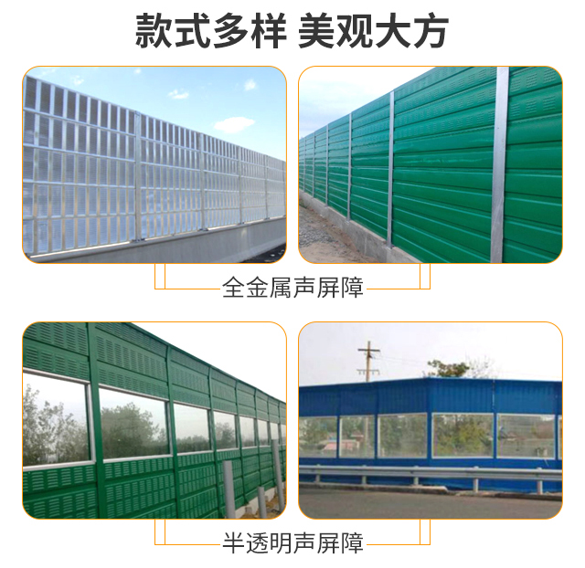 客运专线铁路隔音屏障 镀锌板样式 金标合作案例